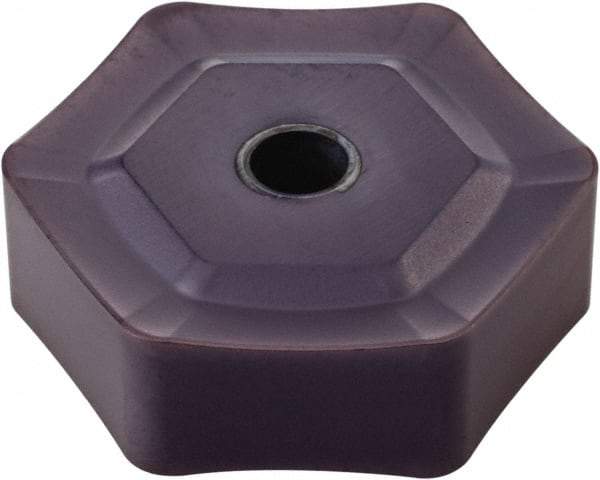 Kennametal - HNPX5354 Grade KC514M Carbide Milling Insert - TiAlN Finish, 7/32" Thick, 0.6378" Inscribed Circle, 1/16" Corner Radius - Benchmark Tooling