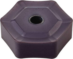 Kennametal - HNPX5354 Grade KC514M Carbide Milling Insert - TiAlN Finish, 7/32" Thick, 0.6378" Inscribed Circle, 1/16" Corner Radius - Benchmark Tooling