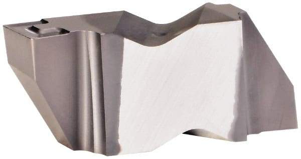 Kennametal - 3M400NG K Grade KCU10, 3.99mm Cutting Width Carbide Grooving Insert - 3.81mm Max Depth of Cut, Left Hand, 0.32mm Corner Radius, AlTiN Finish - Benchmark Tooling