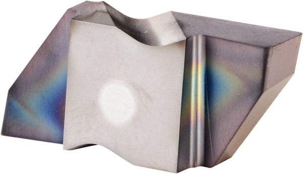 Kennametal - 5312NG Grade KCU25, 7.93mm Cutting Width Carbide Grooving Insert - 9.53mm Max Depth of Cut, Right Hand, 0.83mm Corner Radius, AlTiN Finish - Benchmark Tooling