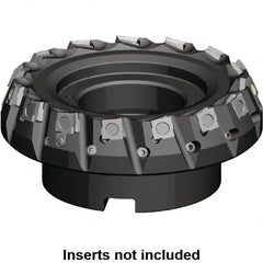 Kennametal - 160mm Cut Diam, 40mm Arbor Hole, 5.9mm Max Depth of Cut, 20° Indexable Chamfer & Angle Face Mill - 18 Inserts, SPHX 1205... Insert, Right Hand Cut, 18 Flutes, Series Fix-Perfect - Benchmark Tooling
