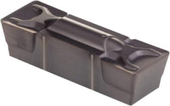 Kennametal - 1005G GMN Grade KCP25, 10.05mm Cutting Width Carbide Grooving Insert - 8.1mm Max Depth of Cut, Neutral, 0.79mm Corner Radius, TiCN/Al2O3 Finish - Benchmark Tooling