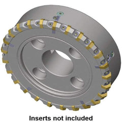 Kennametal - 133.7mm Cut Diam, 40mm Arbor Hole, 8mm Max Depth of Cut, 30° Indexable Chamfer & Angle Face Mill - 15 Inserts, HNG. 0905... Insert, Right Hand Cut, 15 Flutes, Series HexaCut - Benchmark Tooling