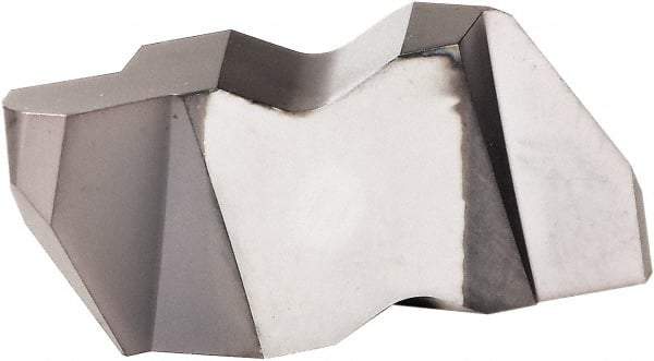 Kennametal - 3094NU Grade KCU25, 2.39mm Cutting Width Carbide Grooving Insert - 3.18mm Max Depth of Cut, Left Hand, 0.51mm Corner Radius, AlTiN Finish - Benchmark Tooling