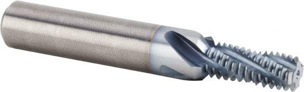 Kennametal - M14x1.50 Metric Fine, 0.4764" Cutting Diam, 4 Flute, Solid Carbide Helical Flute Thread Mill - Internal Thread, 29.31mm LOC, 100mm OAL, 16mm Shank Diam - Benchmark Tooling