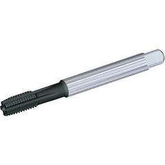 Kennametal - M14x1.50 Metric Fine 6HX 5 Flute TiAlN Finish Solid Carbide Straight Flute Machine Tap - Plug, Right Hand Thread, 110mm OAL, 24mm Thread Length, Oversize - Exact Industrial Supply