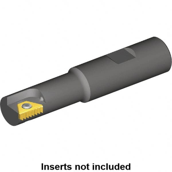 Kennametal - 9mm Cut Diam, 17mm Max Hole Depth, 20mm Shank Diam, Internal/External Indexable Thread Mill - Insert Style STN 10, 10.4mm Insert Size, 1 Insert, Toolholder Style TMS, 84mm OAL - Benchmark Tooling