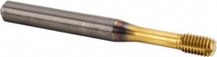 Kennametal - M6x1.00 Metric Coarse 6HX Modified Bottoming Thread Forming Tap - Solid Carbide, TiAlN Finish, 70mm OAL, 8mm Thread Length, Right Hand Thread, Series T391 - Benchmark Tooling