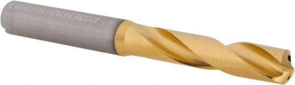 Kennametal - 23/64" 140° Spiral Flute Solid Carbide Screw Machine Drill Bit - Benchmark Tooling