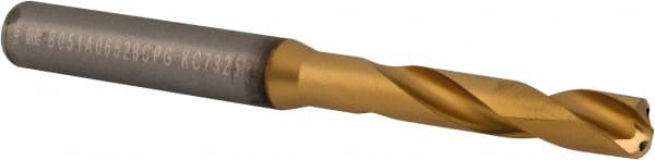 Kennametal - 0.257" 140° Spiral Flute Solid Carbide Screw Machine Drill Bit - Benchmark Tooling