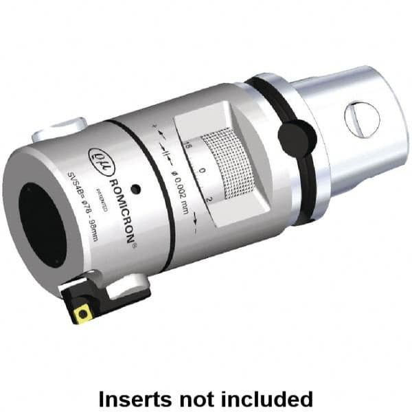 Kennametal - Right Hand Cut, 97mm Min Bore Diam, Size KM50 Modular Boring Cutting Unit Head - 4.3307" Max Bore Depth, Through Coolant - Benchmark Tooling