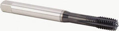 Kennametal - M10x1.50 Metric Coarse 6HX Modified Bottoming Thread Forming Tap - Powdered Metal High Speed Steel, Diamond-Like Carbon (DLC) Finish, 100mm OAL, 16mm Thread Length, Right Hand Thread, Series T622 - Benchmark Tooling