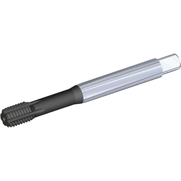 Kennametal - M8x1.25 Metric Coarse 6HX Modified Bottoming Thread Forming Tap - Vanadium High Speed Steel, Diamond-Like Carbon (DLC) Finish, 90mm OAL, 14mm Thread Length, Right Hand Thread, Series T623 - Benchmark Tooling