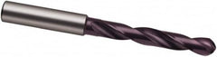 Guhring - 10.9mm Solid Carbide Jobber Drill - FIREX Finish, Right Hand Cut, Spiral Flute, 118mm OAL, Special Type Point - Benchmark Tooling