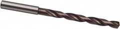 Guhring - #28, 140° Point, Spiral Flute, Solid Carbide Taper Length Drill Bit - nano-Si Finish, 37.5mm Flute Length, 75mm OAL, Series 8522 - Benchmark Tooling