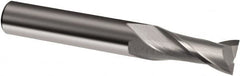 Guhring - 1", 2-1/4" LOC, 1" Shank Diam, 5" OAL, 2 Flute, Solid Carbide Square End Mill - Single End, Uncoated, Spiral Flute, 30° Helix, Right Hand Cut, Right Hand Flute, Series 3147 - Benchmark Tooling
