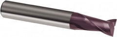 Guhring - 7/16", 5/8" LOC, 7/16" Shank Diam, 2-1/2" OAL, 2 Flute, Solid Carbide Square End Mill - Single End, FIREX Finish, Spiral Flute, 30° Helix, Right Hand Cut, Right Hand Flute, Series 3092 - Benchmark Tooling