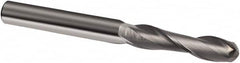 Guhring - 10mm, 40mm LOC, 10mm Shank Diam, 100mm OAL, 2 Flute, Solid Carbide Square End Mill - Single End, Uncoated, Spiral Flute, 30° Helix, Right Hand Cut, Right Hand Flute, Series 3014 - Benchmark Tooling