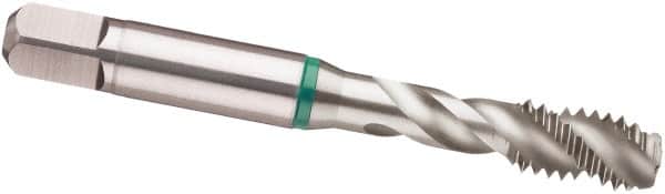 Guhring - 1-1/2 - 12 UNF 6 Flute 2B Modified Bottoming Spiral Flute Tap - Cobalt, Bright Finish, 6.378" OAL, Right Hand Flute, Right Hand Thread, H6/H7, Series 3920 - Benchmark Tooling
