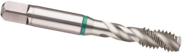 Guhring - 3/4-10 UNC 4 Flute 2B Modified Bottoming Spiral Flute Tap - Cobalt, Bright Finish, 4.252" OAL, Right Hand Flute, Right Hand Thread, H5/H6, Series 3919 - Exact Industrial Supply