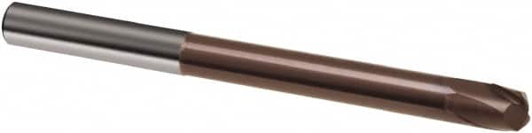 Guhring - 12mm, 10mm LOC, 12mm Shank Diam, 120mm OAL, 2 Flute, Solid Carbide Square End Mill - Single End, TiAlN Finish, Spiral Flute, 30° Helix, Right Hand Cut, Right Hand Flute, Series 3865 - Benchmark Tooling