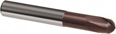 Guhring - 2mm, 3mm LOC, 6mm Shank Diam, 57mm OAL, 2 Flute, Solid Carbide Square End Mill - Single End, TiAlN Finish, Spiral Flute, 30° Helix, Right Hand Cut, Right Hand Flute, Series 3848 - Benchmark Tooling
