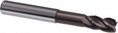 Guhring - 20mm, 26mm LOC, 20mm Shank Diam, 126mm OAL, 4 Flute, Solid Carbide Square End Mill - Single End, Nano-A Finish, Spiral Flute, 36/38° Helix, Centercutting, Right Hand Cut, Right Hand Flute, Series 3806 - Benchmark Tooling