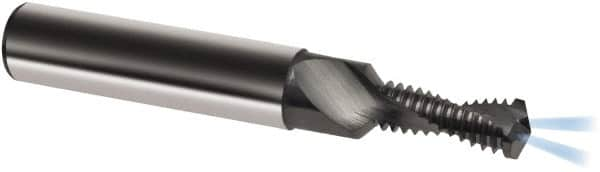 Guhring - M16x1.50 Metric Fine, 0.5709" Cutting Diam, 2 Flute, Solid Carbide Helical Flute Thread Mill - Internal Thread, 34.1mm LOC, 102mm OAL, 18mm Shank Diam - Benchmark Tooling