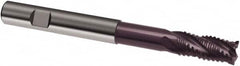 Guhring - 16mm, 32mm LOC, 16mm Shank Diam, 150mm OAL, 4 Flute, Solid Carbide Square End Mill - Single End, FIREX Finish, Spiral Flute, 30/32° Helix, Centercutting, Right Hand Cut, Right Hand Flute, Series 3600 - Benchmark Tooling