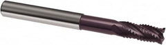 Guhring - 6mm, 13mm LOC, 6mm Shank Diam, 75mm OAL, 4 Flute, Solid Carbide Square End Mill - Single End, FIREX Finish, Spiral Flute, 30/32° Helix, Centercutting, Right Hand Cut, Right Hand Flute, Series 3598 - Benchmark Tooling