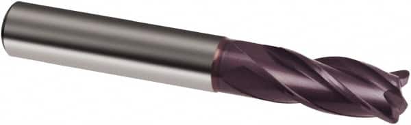 Guhring - 16mm, 32mm LOC, 16mm Shank Diam, 92mm OAL, 4 Flute, Solid Carbide Square End Mill - Single End, FIREX Finish, Spiral Flute, 30° Helix, Right Hand Cut, Right Hand Flute, Series 3562 - Benchmark Tooling