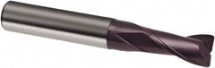 Guhring - 12mm, 22mm LOC, 12mm Shank Diam, 83mm OAL, 2 Flute, Solid Carbide Square End Mill - Single End, FIREX Finish, Spiral Flute, 30° Helix, Right Hand Cut, Right Hand Flute, Series 3561 - Benchmark Tooling