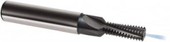 Guhring - 7/16-14 UNC, 0.313" Cutting Diam, 4 Flute, Solid Carbide Helical Flute Thread Mill - Internal Thread, 24.5mm LOC, 80mm OAL, 12mm Shank Diam - Benchmark Tooling