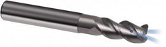Guhring - 8mm, 16mm LOC, 8mm Shank Diam, 63mm OAL, 3 Flute, Solid Carbide Square End Mill - Single End, Uncoated, Spiral Flute, 45° Helix, Right Hand Cut, Right Hand Flute, Series 3367 - Benchmark Tooling
