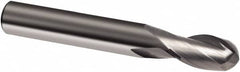 Guhring - 8mm, 16mm LOC, 8mm Shank Diam, 63mm OAL, 2 Flute, Solid Carbide Square End Mill - Single End, Uncoated, Spiral Flute, 30° Helix, Right Hand Cut, Right Hand Flute, Series 3308 - Benchmark Tooling