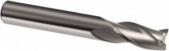 Guhring - 15mm, 26mm LOC, 15mm Shank Diam, 92mm OAL, 3 Flute, Solid Carbide Square End Mill - Single End, Uncoated, Spiral Flute, 30° Helix, Right Hand Cut, Right Hand Flute, Series 3307 - Benchmark Tooling
