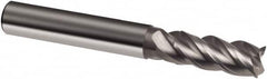 Guhring - 16mm, 32mm LOC, 16mm Shank Diam, 92mm OAL, 4 Flute, Solid Carbide Square End Mill - Single End, Uncoated, Spiral Flute, 40/42° Helix, Centercutting, Right Hand Cut, Right Hand Flute, Series 3202 - Benchmark Tooling