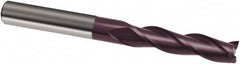 Guhring - 3/4", 3" LOC, 3/4" Shank Diam, 6" OAL, 3 Flute, Solid Carbide Square End Mill - Single End, FIREX Finish, Spiral Flute, 30° Helix, Right Hand Cut, Right Hand Flute, Series 3171 - Benchmark Tooling