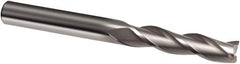 Guhring - 10mm, 40mm LOC, 10mm Shank Diam, 100mm OAL, 3 Flute, Solid Carbide Square End Mill - Single End, Uncoated, Spiral Flute, 30° Helix, Right Hand Cut, Right Hand Flute, Series 3314 - Benchmark Tooling