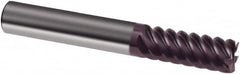 Guhring - 6mm, 13mm LOC, 6mm Shank Diam, 57mm OAL, 6 Flute, Solid Carbide Square End Mill - Single End, FIREX Finish, Spiral Flute, 55° Helix, Right Hand Cut, Right Hand Flute, Series 3715 - Benchmark Tooling