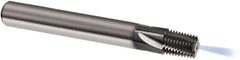 Guhring - 3/8-18 NPTF, 0.4921" Cutting Diam, 4 Flute, Solid Carbide Helical Flute Thread Mill - Internal Thread, 14.82mm LOC, 80mm OAL, 14mm Shank Diam - Benchmark Tooling