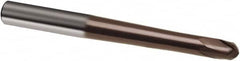 Guhring - 12mm, 10mm LOC, 16mm Shank Diam, 150mm OAL, 2 Flute, Solid Carbide Square End Mill - Single End, TiAlN Finish, Spiral Flute, 30° Helix, Right Hand Cut, Right Hand Flute, Series 3849 - Benchmark Tooling