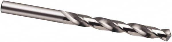 Guhring - 4.9mm 118° Solid Carbide Jobber Drill - Bright Finish, Right Hand Cut, Spiral Flute, 86mm OAL, Faceted Point - Benchmark Tooling