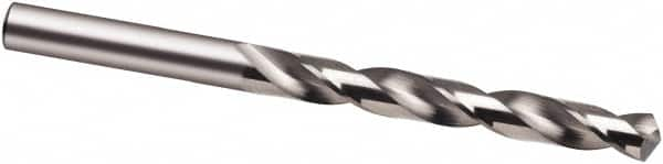 Guhring - 9.1mm 118° Solid Carbide Jobber Drill - Bright Finish, Right Hand Cut, Spiral Flute, 125mm OAL, Faceted Point - Benchmark Tooling