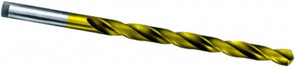 Extra Length Drill Bit: 0.1929″ Dia, 118 °, High Speed Steel TiN Finish, Spiral Flute, Straight-Cylindrical Shank, Series 666