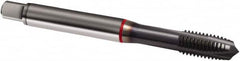 Guhring - M4x0.70 Metric, 3 Flute, TiCN Finish, Cobalt Spiral Point Tap - Plug Chamfer, Right Hand Thread, 63mm OAL, 6H Class of Fit, Series 1914 - Exact Industrial Supply