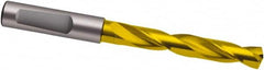Guhring - 3.6mm 140° Solid Carbide Jobber Drill - TiN Finish, Right Hand Cut, Spiral Flute, 66mm OAL, SU Point - Benchmark Tooling
