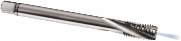 Guhring - M18x1.50 Metric Fine 4 Flute 6H Modified Bottoming Spiral Flute Tap - Solid Carbide, Bright Finish, 110mm OAL, Right Hand Flute, Right Hand Thread, D4/D5, Series 978 - Benchmark Tooling