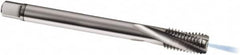 Guhring - M18x1.50 Metric Fine 4 Flute 6H Modified Bottoming Spiral Flute Tap - Solid Carbide, Bright Finish, 110mm OAL, Right Hand Flute, Right Hand Thread, D4/D5, Series 978 - Benchmark Tooling
