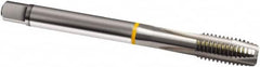 Guhring - 7/16-14 UNC, 3 Flute, Bright Finish, Cobalt Spiral Point Tap - Plug Chamfer, Right Hand Thread, 100mm OAL, 2B Class of Fit, Series 878 - Exact Industrial Supply